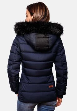 Marikoo Winterjassen Winterjas Unique Dames Nachtblauw -Mode Kleding a2c3c733c05e516245ddfbc67f2909f6
