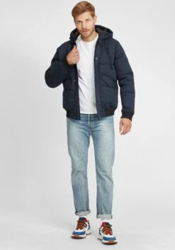 Indicode Jeans Winterjassen Winterjas Ravert Heren Navy -Mode Kleding a49c2d2ad5f4b52672227f3a22f3596b