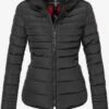 Marikoo Winterjassen Winterjas Amber Dames Zwart -Mode Kleding a59e6ab535e11c6ac117574e3c9f45a3