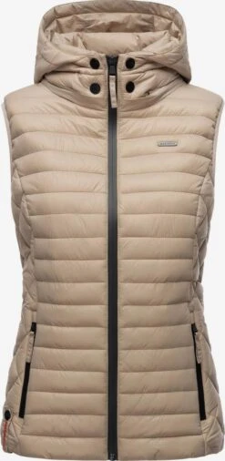 Marikoo Bodywarmers Bodywarmer Hasenpfote Dames Lichtbruin -Mode Kleding a9578975924fcdea01669f45cb528789