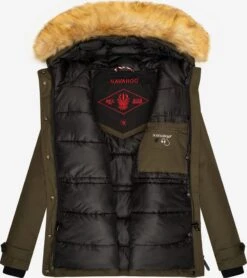 Navahoo Winterjassen Winterjas Laura Dames Kaki -Mode Kleding ac128027390e5afe782c37c5351ca39f