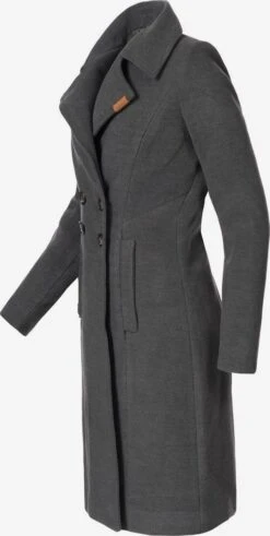 Navahoo Wintermantels Wintermantel Wooly Dames Antraciet -Mode Kleding ae785def3d3c161d5b28617b6b0d1242
