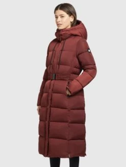 Khujo Wintermantels Wintermantel HAZELLE Dames Roestrood -Mode Kleding af3e9d37de7622c71c57fdc3319a4955