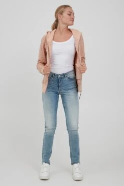 OXMO Sweatvesten Sweatvest VENDELA Dames Rosa -Mode Kleding b02ea9f7279292cd7ad3a0ccb42b1d26