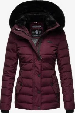 Navahoo Winterjassen Winterjas Milianaa Dames Aubergine -Mode Kleding b2563943a888986d6d7be85b2fa2b616
