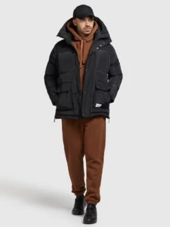 Khujo Winterjassen Winterjas Jedi Heren Zwart -Mode Kleding b2848d46279660aa0423946f37e741f7