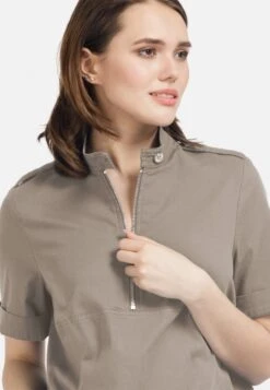 HELMIDGE Midi Jurken Jurk Dames Beige -Mode Kleding b41394727813713564f3d42344948f2e