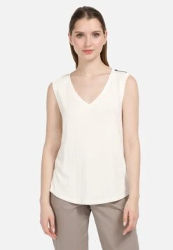 HELMIDGE Mouwloze Shirts Top Dames Wit -Mode Kleding b4d1a30be44cf1bf986ad0add1b61e18