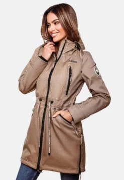 Marikoo Parkas Tussenparka Dames Donkerbeige -Mode Kleding b7bb44602d30273d9accdb425b9990d6