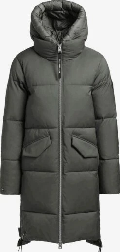 Khujo Wintermantels Wintermantel Aniva Dames Olijfgroen