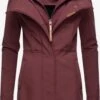 Ragwear Parkas Tussenparka Ybela Dames Wijnrood -Mode Kleding be783543cbb437c42504608b981d5a84