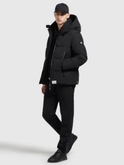 Khujo Winterjassen Winterjas Turrel Heren Zwart -Mode Kleding c026fc4ffd120780e1a68fdc1bb61b06