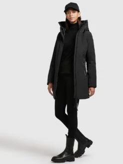 Khujo Winterjassen Winterjas Viona 3 Dames Zwart -Mode Kleding c06c208fa5ba384a92f206cb738c3d38