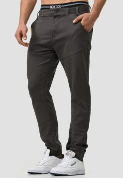 Indicode Jeans Pantalons Tapered Broek Zannes Heren Grijs -Mode Kleding cd7e4b6383636877c8359aa9b2d61928