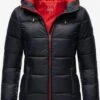 Marikoo Winterjassen Winterjas Leandraa Dames Nachtblauw -Mode Kleding d30cc8499e845933678ebaca98234e16