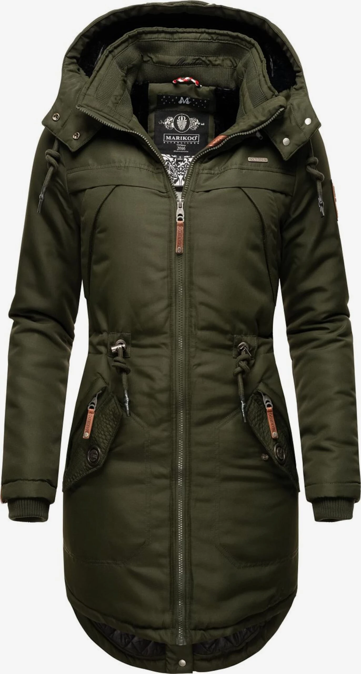Marikoo Parkas Winterparka Kamii Dames Olijfgroen