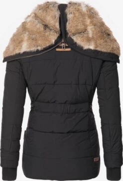 Marikoo Winterjassen Winterjas Nekoo Dames Zwart -Mode Kleding d7653239f2641c2f03910db9562578ea