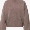 WEEKDAY Fijngebreide Truien Trui Norah Dames Bruin -Mode Kleding d85016644699ae077ff09183b337e085