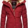 Marikoo Winterjassen Winterjas Nekoo Dames Rood -Mode Kleding d87d17d28f41b14aeca90751bba544a2