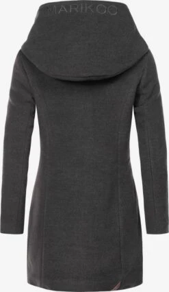 Marikoo Wintermantels Wintermantel Maikoo Dames Antraciet -Mode Kleding da85b3d630601e3a1a03a024c67101ee