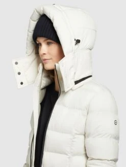 Khujo Wintermantels Wintermantel OLALLA MATT Dames Wolwit -Mode Kleding dd6d34340ca57fd02b576e6494b22780