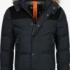 Indicode Jeans Parkas Winterparka Hexyl Heren Zwart -Mode Kleding e19987460e601b35313d9c3e1285c032