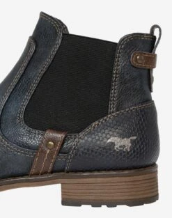 Mustang Enkellaarsjes Chelsea Boots Dames Navy -Mode Kleding e37c10633f5917bc8f34c81153a94ed4