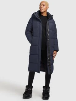 Khujo Wintermantels Wintermantel TIONE Dames Navy -Mode Kleding e5800cf4d841b8f365225f3d7efd83c5