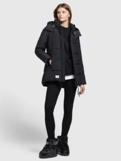Khujo Winterjassen Winterjas Eunice Dames Zwart -Mode Kleding e75719ef78888026403a8b5f8110b450
