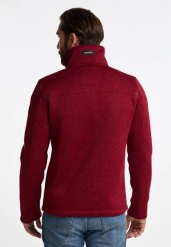 Schmuddelwedda Fleece Jassen Fleece Jas Heren Donkerrood -Mode Kleding ea1320ac8d3987e7c40bc6bd95c177ea