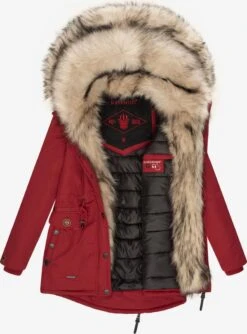 Navahoo Parkas Winterparka Sweety Dames Rood -Mode Kleding ed0843e566d8f16ae810b711ac8c6eb1