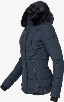 Marikoo Winterjassen Winterjas Lotusblüte Dames Donkerblauw -Mode Kleding ed445598e2174249c2d69f32cc72fc32