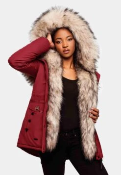 Navahoo Parkas Winterparka Sweety Dames Rood -Mode Kleding f3068bd37425ce1f792e1615e8eeaa92