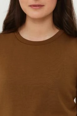 B.young T-shirts Shirt BYPUSTI Dames Bruin -Mode Kleding f4bb38a7b3bebdda8b6eb2cb6c4358ba