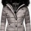Marikoo Winterjassen Winterjas Lotusblüte Dames Grijs -Mode Kleding f4e0f9ea7cfae1669a117976d83e13eb