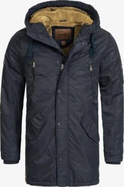 Indicode Jeans Parkas Winterparka Bardsley Heren Navy