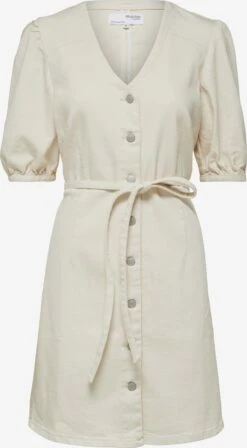 Selected Femme Blousejurken Blousejurk Sophia Dames Offwhite