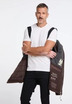 Schmuddelwedda Winterjassen Winterjas Heren Chocoladebruin -Mode Kleding fdc0968d7295125989006b3b4b838f03